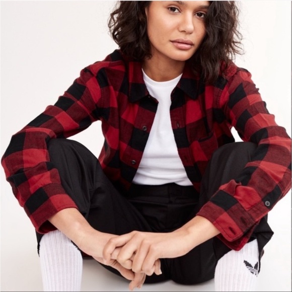 TNA BOYFRIEND FIT FLANNEL - Picture 3 of 5